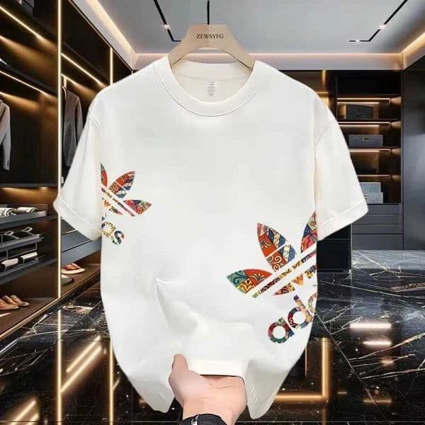 Summer New Casual Mens and Womens Printed Short-slved Cotton T-shirt Loose and Versatile Fashion Half-slved Casual Wear - Q260527