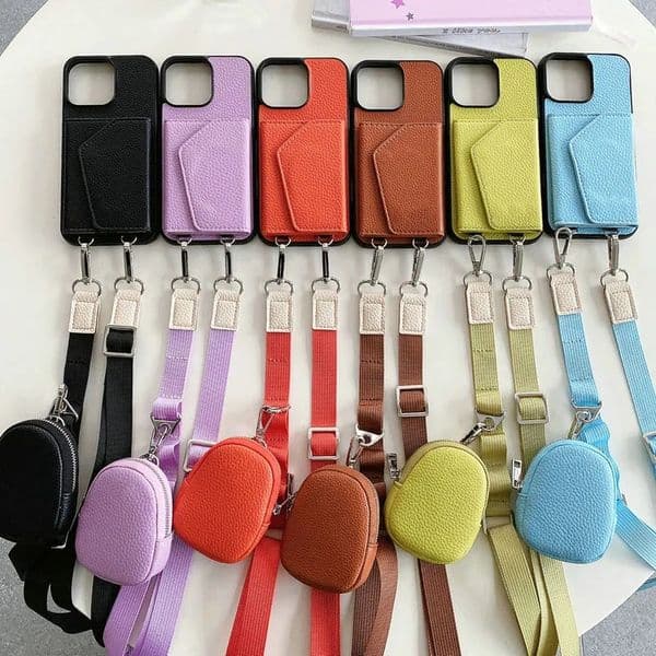 Luxury Wallet Phone Case Designer iPhone Case for Apple iPhone 17 pro max 16 15 14 13 12 Max 15 Plus Case Card Holder Case Fashion Crossbody
