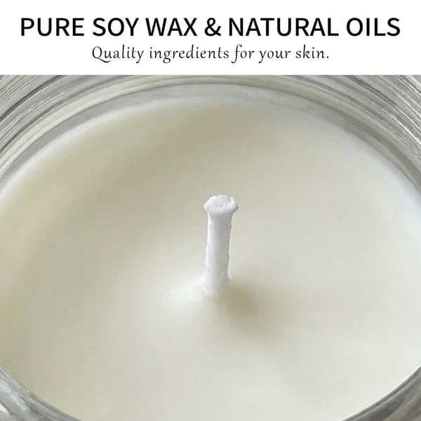 Massage Oil Candle Soy Wax Low Temp Melt Pour Skin Care Moisturizing Relaxing Warm Spa Bath Couples Gift Wen ChristmasJ260527