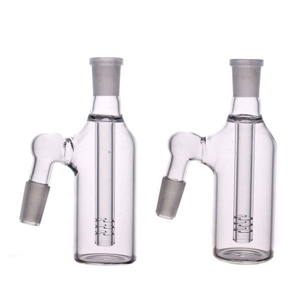 Wholesale Travel Glass Ash Cather 14mm 18mm 4.5 Inch Mini Glass Bong Ash Catchers Thick heady Clear Bubbler Ashcatcher Water Pipes for water bongs