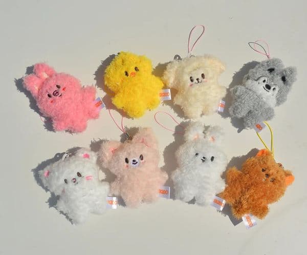 Straykids SKZ Mini Keychain Pendant SKzoo FM Field Week 5cm Plush Cartoon Cute Pendant Childrens Birthday Toy 260526