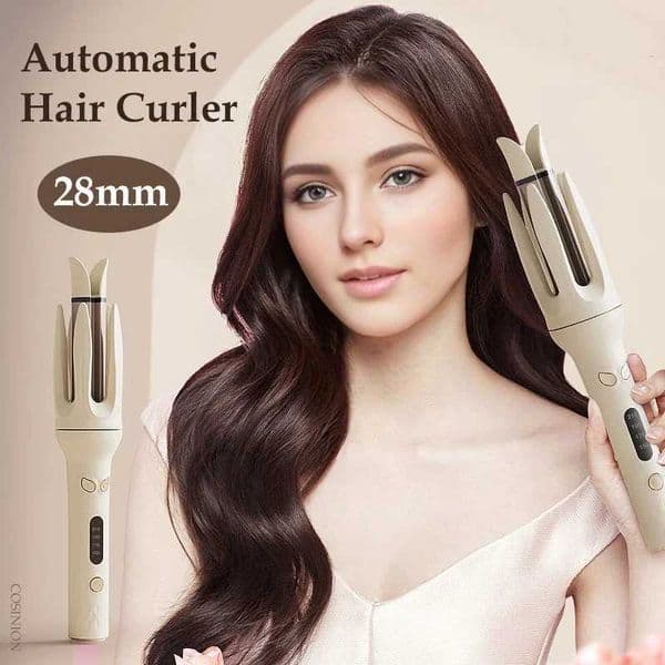 Negative Ions Automatic Hair Curler 28mm Electric Ceramic Curling Hair Stick Rotating Curl Waves Anti-Tangle Curling Iron Styler L260526TS8P