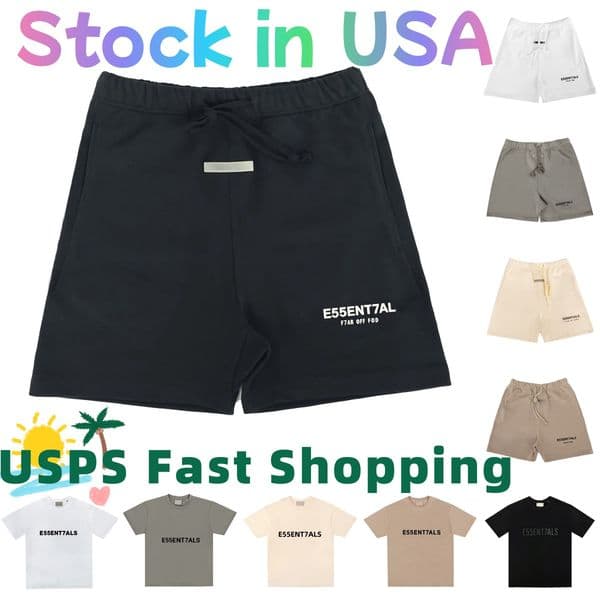 mens shorts essentials t shirt essential shorts men designer shirt Letters on the back shirt summer shirts tracksuit summer shorts high quality shorts US size S-XL
