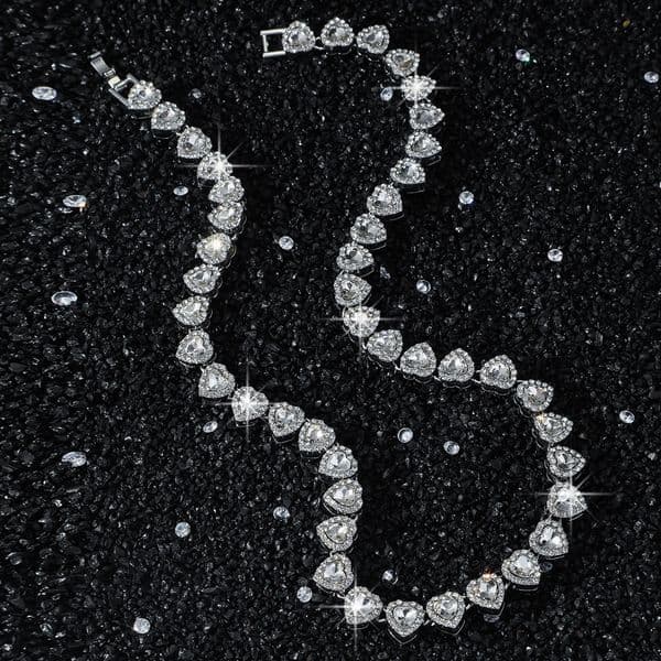 Hip hop jewelry designer Mozambique 10mm heart-shaped chain Hip hop Cuban chain gift