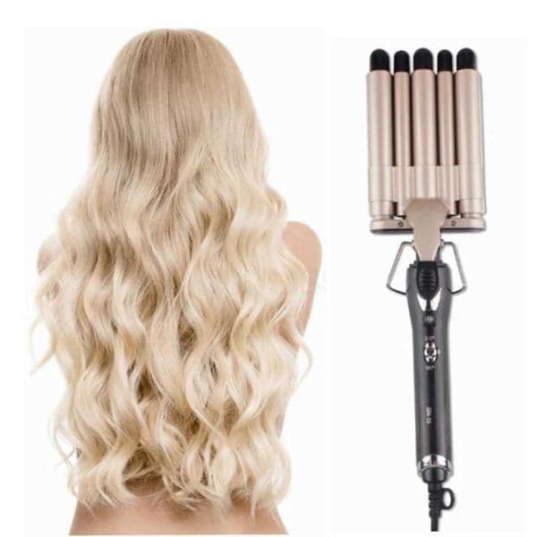 Five Tube Wave Curling Iron Hair Tool Salon And Home Use Ceramic Smart Temperature Control Fast Heating Hair Waver Styling Tools L260526