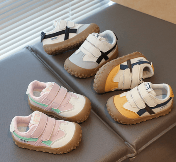 2026 New Spring Autumn Girls All-Match Sports Shoes Soft Sole Hook & Loop Casual Sneakers Breathable Comfortable Running Shoes for Kids