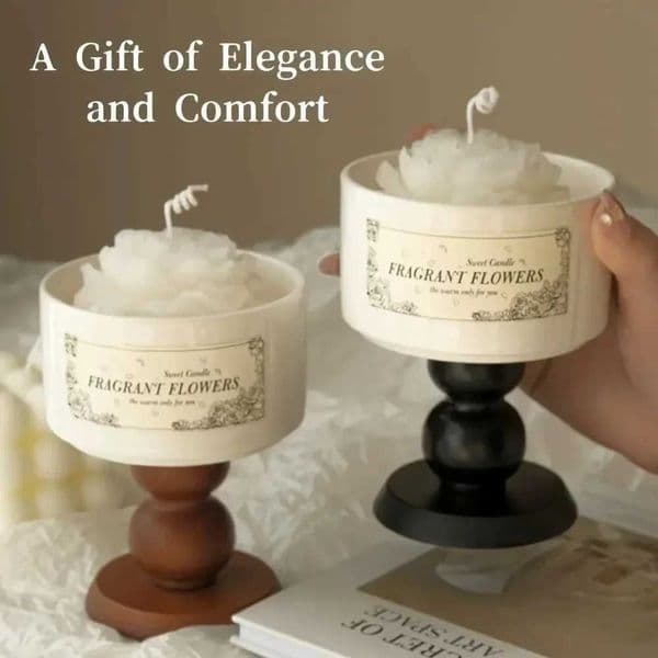Soy Wax Aratherapy Candle Rose Gardenia Scent Perfect for He Decor Birthday Graduation Gifts Elegant Gift Box IncludedJ260527