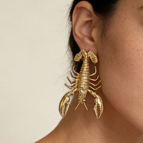 DIGADAGU Alloy Lobster Animal Dangle Earrings Exaggerated Simple Women Party Jewelry Accessories ZAA 260526