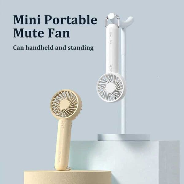 2026 New Rechargeable Handheld Fan Portable Air Conditioner Mini Portable Fan with Flashlight Lighting for Outdoor TravellingR260527