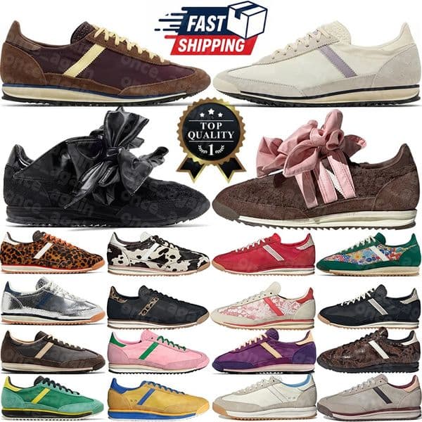 Retro SL72 Running Shoes Classic Vintage Casual Sneakers Low Top Breathable Suede Mesh Outdoor Walking Shoes