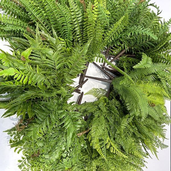 Artificial Fern Leaves Faux Greenery Plant Persian Fern Fake Flower for Wedding Party Home Office Indoor Table Decor Flower Arrangement Easter Spring Vase Filler