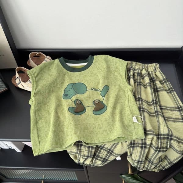free shipping Modern Youth Fashionwear Pack Chic Unbuttoned Cardigan Blend + Wide Legged Checked Bottoms Garb Designer Kids Clothing