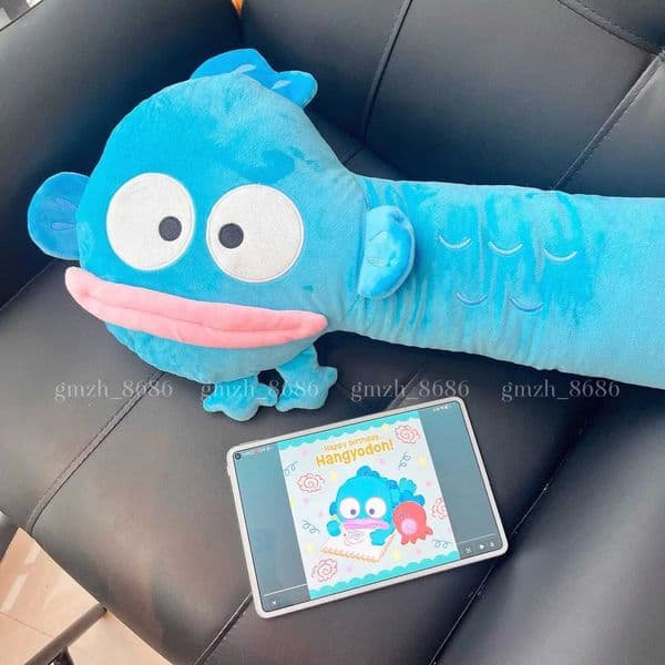 100cm Very Long Soft Hangyodon Plush Toys Kawaii Hangyodon Plushies Stuffed Dolls Room Decor Bedside Cushion Sofa Pillow C260527