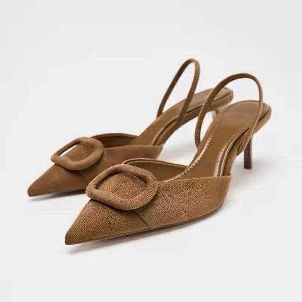 2026Summer Womens Fashion Pointed Toe Designer Elegant Slip-on High Heels New Outdoor Walking Shopping Dress Sandals Sizes 34-42 Z260527