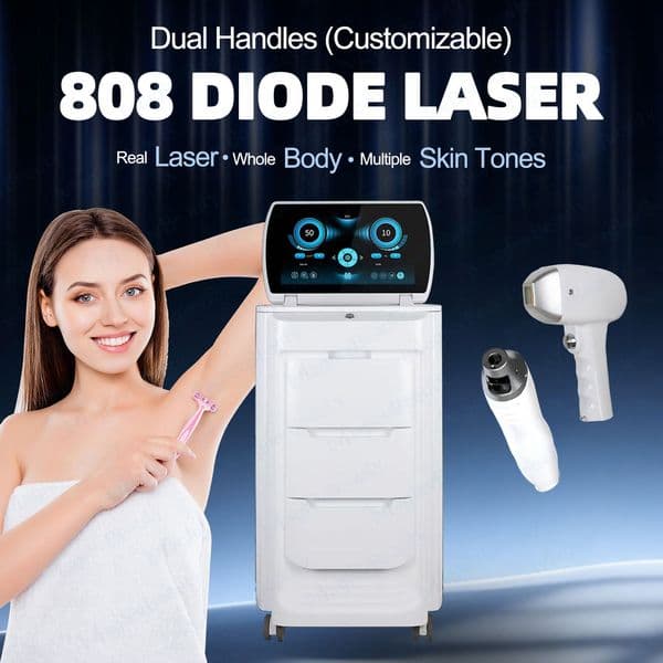 Multifunctional 2 in 1 810nm Diode & YAG Pico Laser Hair Tattoo Pigment Removal Skin Rejuvenation Whitening Machine with 15.6 Inches Flip-top Touch Screen