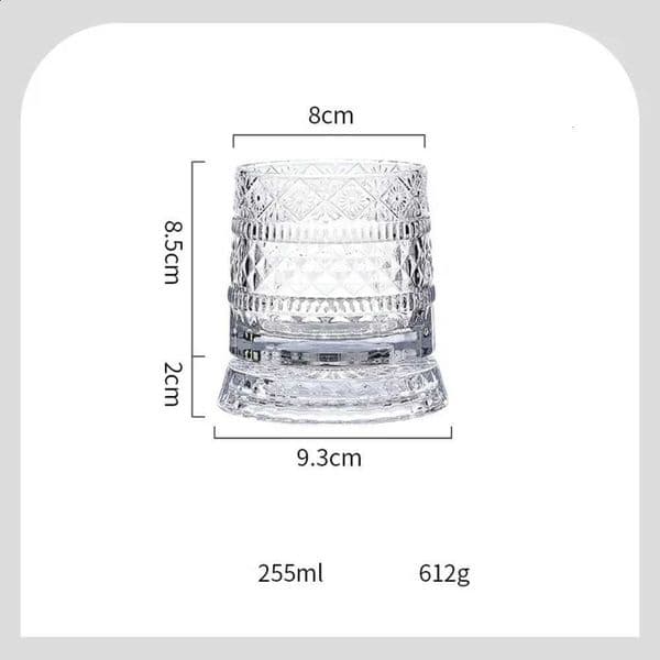European Crystal Wine Decanter with Rotating Star n - Whiskey Beer Glass Set Modern Home Bar Accessories Gift 250815Y260527