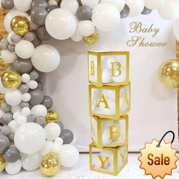 2026 Gold Transparent Name Balloon Box Letter Gender Reveal perfume Baptism Decoration First 1 St Birthday Baby Shower Decor Party cologne Favor Holiday Supplie 13