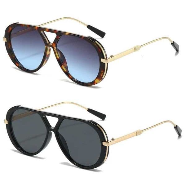 2/1 Pcs Aviation Sunglasses Men Women Couple Fittable Fashion Glasses UV400 Oversized Luxury Casual Travel Shades Oculos Lentes H2605271