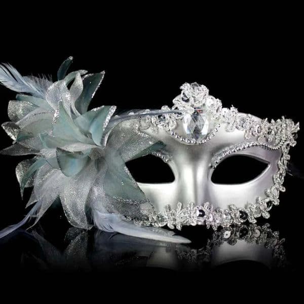 2026 NEWDance Party Diamond Venetian Feather Flower cologne Wedding Carnival Performance Costume Sexy Lady Mask perfume Masquerade Christmas Free Shipping 9