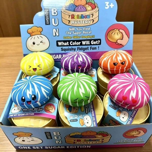 Colorful buns pinch music slow rebound decompression toy artifact simulation small cage bag shape vent desktop ornament gift 26L0527
