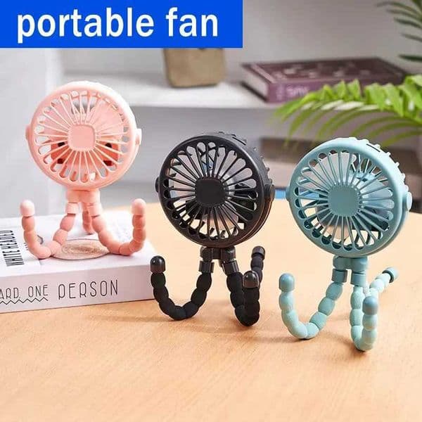 Portable Small Fan With USB Charging Capable Of Winding 360 Degree Rotating Octopus Fan Suitable For Outdoor Baby StrollersR260527