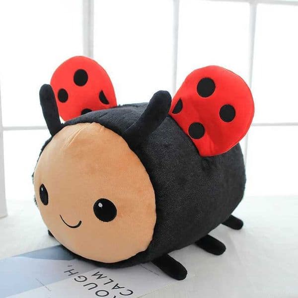 Kawaii Bee Ladybug Plush Toy Soft Stuffed Insect Honeybee Ladybird Doll Toys Kids Birthday Christmas Gift for Child C260527