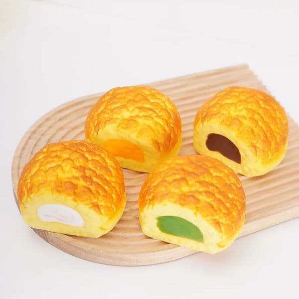 Decompression PU Slow Rebound Squeeze Fun Simulation Food Play Sandwich Fluid Bread Toy 002