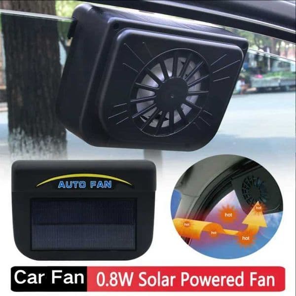 Car Solar Powered Fan Window Fan Colder Air Vent Cooling Air Circulator Automatic Cooling Car Fan For Truck Vehicle AmagiR260527