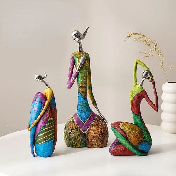 Abstract Character Ornaments Home Living Room TV Cabinet Decoration Office Art Yoga Statue Sculptures 260527