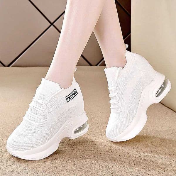 Super Thick Sole High Elevated Sneakers 2025 Summer New Breathable Mesh Womens Comfortable Shoes Casual Shoes for Women Z260518