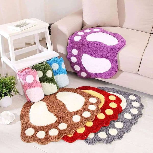 Cute Footprints Big Feet Bath Mats Pads Cartoon Style Toilet Non-slip for Bathroom Carpet Floor Super Absorbent Mat Foot Rug 26Y0527