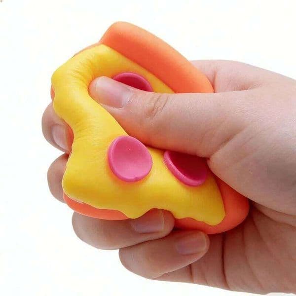 Schylling Needoh pizza Sensory Fidget Stress Relief Squishy Cube Anti-Anxiety Squeeze Object For Focus ADHD Population 26L0527