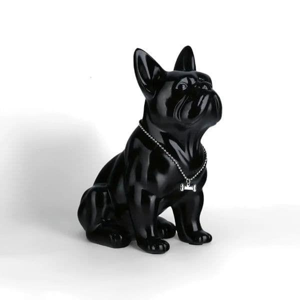 Adorable French Bulldog Sculpture Home Living Room Bedside Table Decoration Cute Pet Themed Figurine 260527