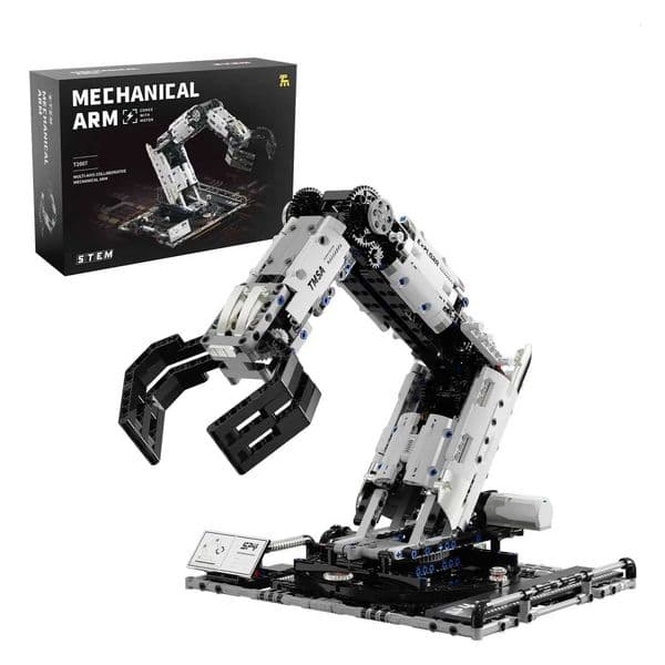 1029PCS Robotic Arm Building Blocks Set Remote Mechanical Arm Model Bricks Desktop Decoration Diy Toys For Boys Holiday GiftsJ260527