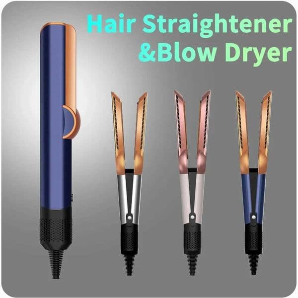 Negative Ion Iron Long-Lasting Styling Tool Dys0n 2 IN 1 Professional Hair Straightener Hair Dryer Heat-Up Hair Flat Iron L260526