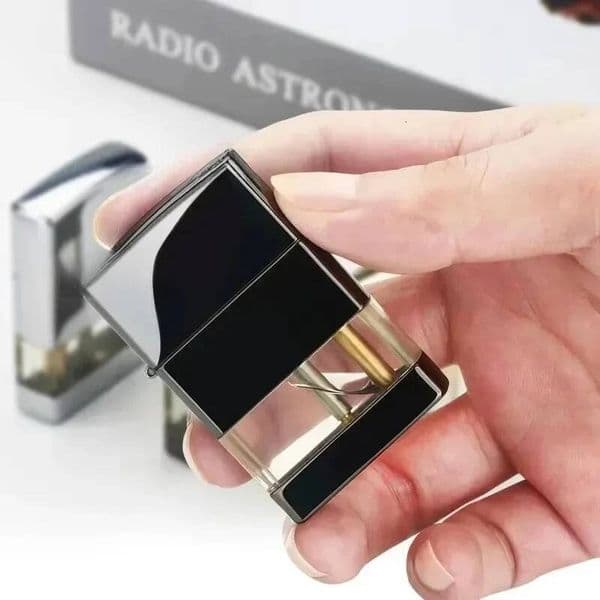 LED Cigarette Grinding Wheel Lighters Metal Windproof Flame Butane Gas Lighter Torch Smoking Accessories Cool Men's Gift