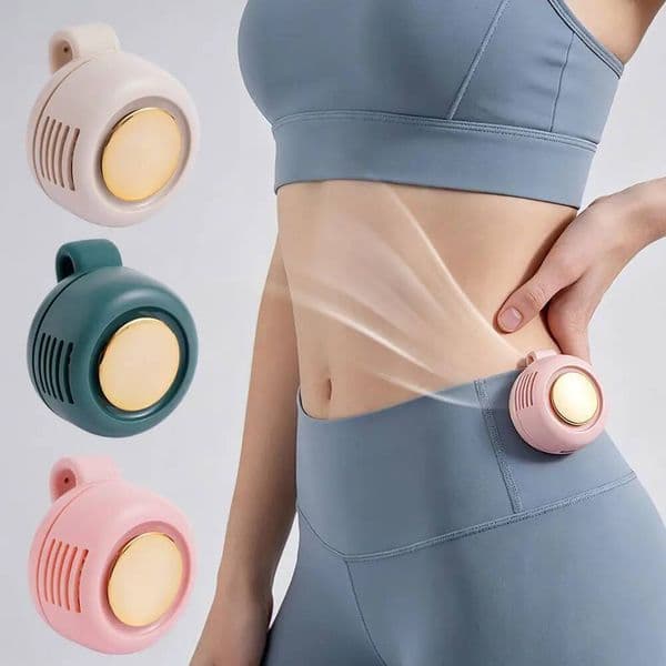 Portable Silent Bladeless Electric Mini Clip On Waist Whirlwind Summer Outdoor Gym Fast Cooling Rechargeable Fan ddmynov