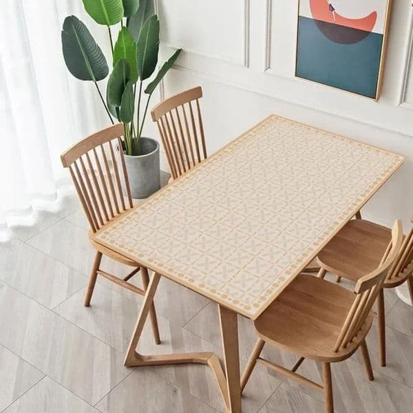 2026 Manteles Para Fiesta Cushion New Retro Print Tablecloth Waterproof perfume PVC Tashion cologne Hot Dining Free Shipping 1011