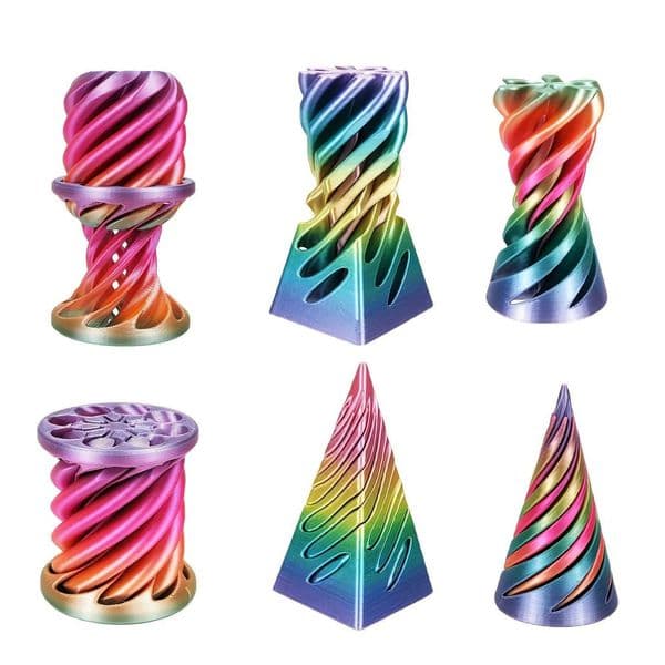 conical fidget toys with Bendable spiral pyramid appearance soft and stretchable ideal stress-relief gadgets for home office Z260601
