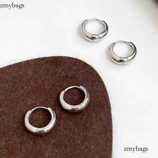 DHCollections Trends Minimalist French Hie Quality PVD Gold Plated Stainless Steel Hoop Earrings for Women Girls