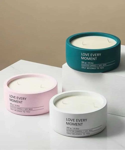 300g Ceramics Candle Jars for Candlemaking Pottery Candle Jar Empty Candle Vessels Bk WholesJ260527