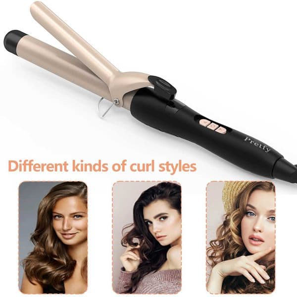 1 inch Hair Curling Iron Hair Curler Temperature Adjustable LCD Temp Display Hair Styling Tool Anti-scald Auto Shut-Off L260526