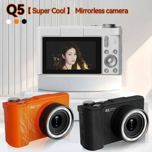 4k Flip Screen 2.8 Inches 16x Zoom Digital Camera Photographic Cameras Vlogging Photocamera Vintage Vlog Photo Consumer J260527
