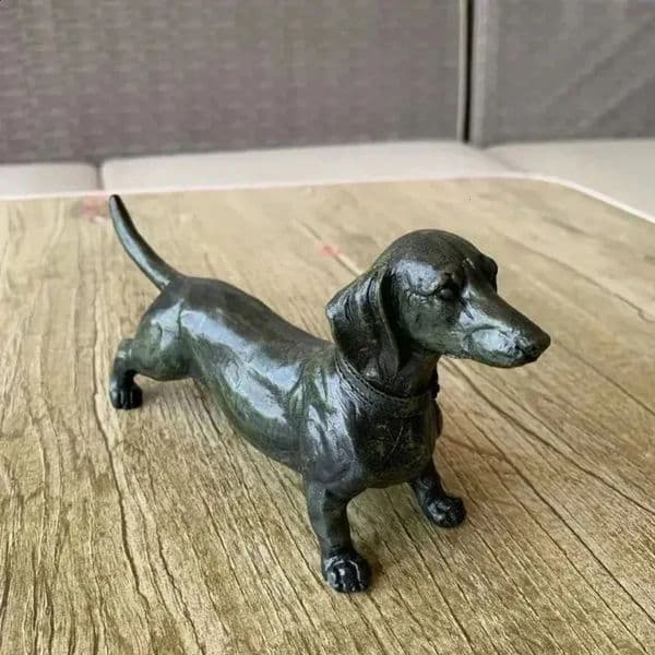 2026 perfume Dog Resin Dachshund Animal Pet Toys Figurine cologne Black Ornament Animals Statue Craft Decoration Garden Sculpture Figures Free Shipping 17