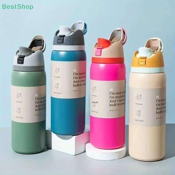 Vacuum Flasks & Thermoses Water Bottle Drinkware Thermo Tumbler Stainless Steel Thermal Mug Cold Hot Coffee 26L0527