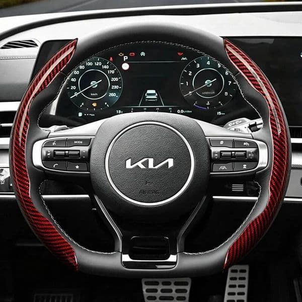 For Picanto Sportage 3 Rio for Kia Steering Wheel Cover Suitable 4 Ev3 Cerato K3 Niro Soul K4 Forte Stinger K5 Dl3