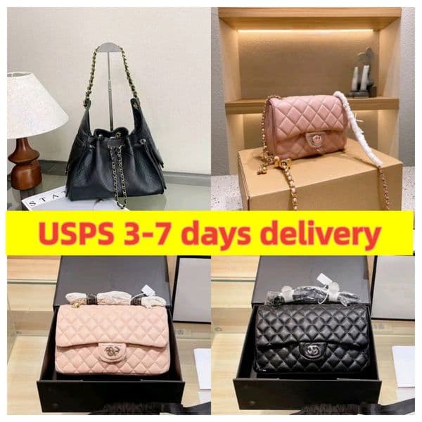 10A caviar cf classic designer bags for women luxury shoulder bag Women's crossbody bags diamond pattern metal chain doube C letters flap closure woemn handbags cc bag