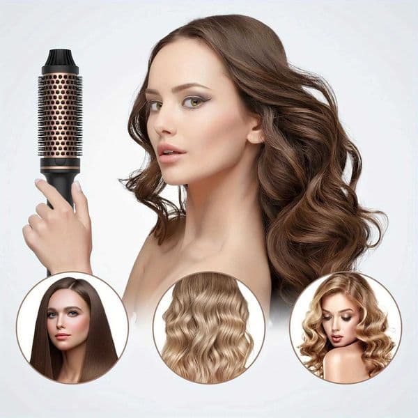 Valentine Gift Hair Curler Straightener Electric Hair Brushes Hot Comb Professional Curling Iron Heated Anti-Scald Thermal Brush L26052656J7