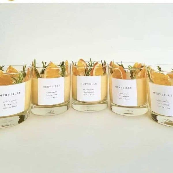 Orange Dried Flower Aratherapy Candle Diffuser Soy Wax Gift Box He Decoration Warm Holiday Gift Accpanying GiftJ260527