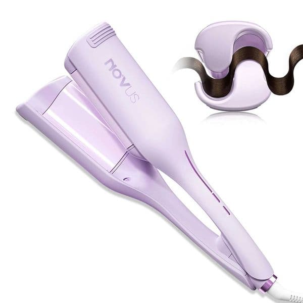 Curling Iron Hair Crimper Waver - 14 Inch Anti-Scald Waves Curling Wand Ionic Deep Waver Hair Curler Tool L260526